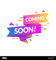 Colorful geometric 'Coming Soon!' design